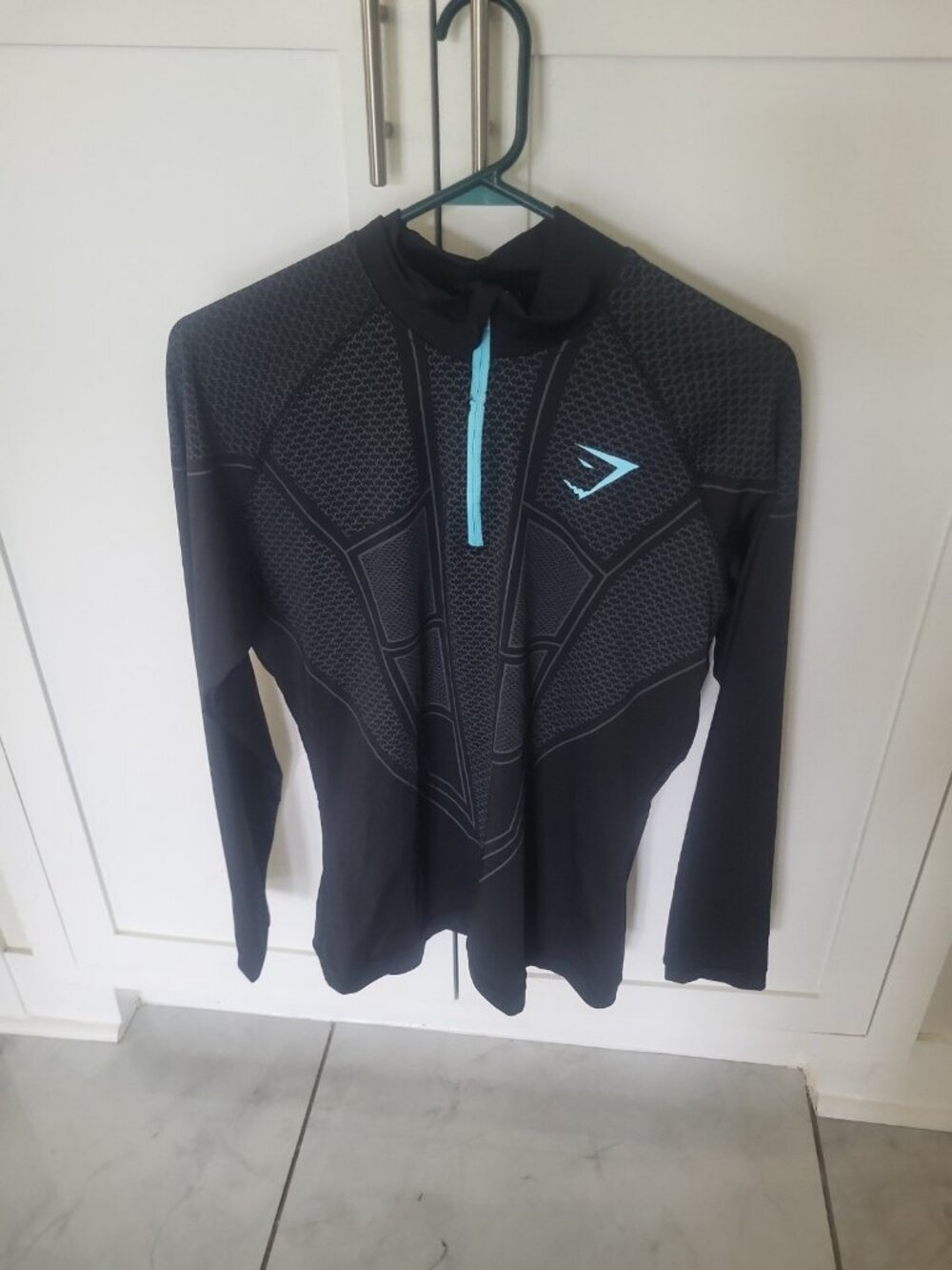 Men's Lightweight Gymshark Workout Jacket Athletic Quarter Zip Large